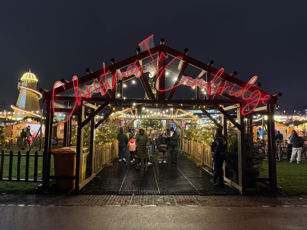 Christmas in Cambridge entrance