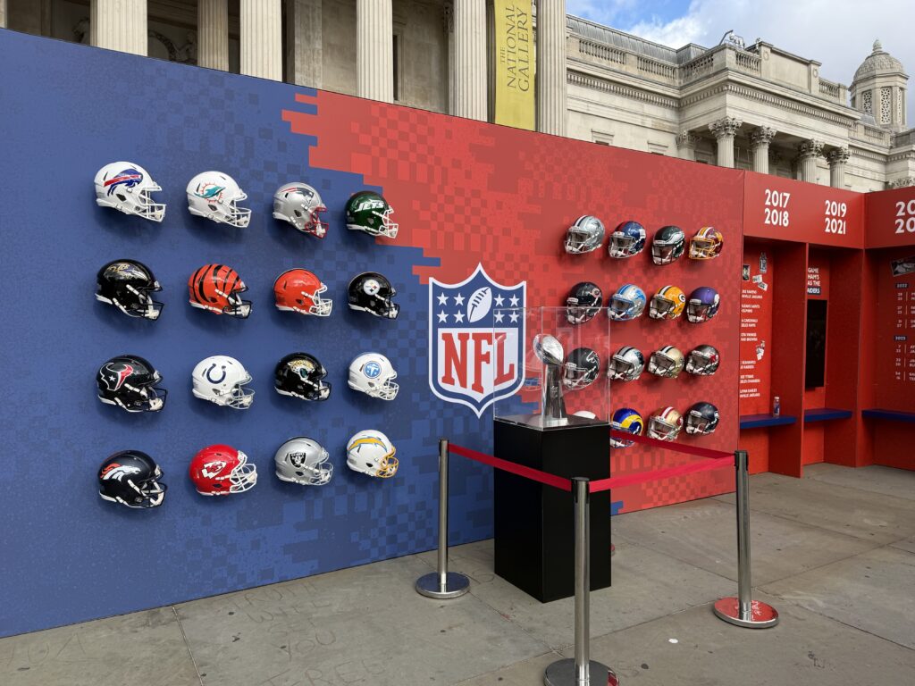 NFL Games London Helmets